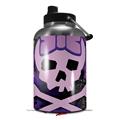 Skin Decal Wrap for 2017 RTIC One Gallon Jug Purple Girly Skull (Jug NOT INCLUDED) by WraptorSkinz