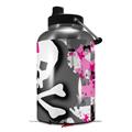 Skin Decal Wrap for 2017 RTIC One Gallon Jug Girly Pink Bow Skull (Jug NOT INCLUDED) by WraptorSkinz