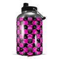 Skin Decal Wrap for 2017 RTIC One Gallon Jug Skull and Crossbones Checkerboard (Jug NOT INCLUDED) by WraptorSkinz