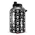 Skin Decal Wrap for 2017 RTIC One Gallon Jug Skull and Crossbones Pattern (Jug NOT INCLUDED) by WraptorSkinz