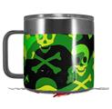 Skin Decal Wrap for Yeti Coffee Mug 14oz Skull Camouflage - 14 oz CUP NOT INCLUDED by WraptorSkinz