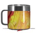 Skin Decal Wrap for Yeti Coffee Mug 14oz Painting Yellow Splash - 14 oz CUP NOT INCLUDED by WraptorSkinz