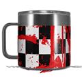 Skin Decal Wrap for Yeti Coffee Mug 14oz Checkerboard Splatter - 14 oz CUP NOT INCLUDED by WraptorSkinz