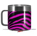 Skin Decal Wrap for Yeti Coffee Mug 14oz Pink Zebra - 14 oz CUP NOT INCLUDED by WraptorSkinz