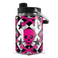 Skin Decal Wrap for Yeti Half Gallon Jug Pink Skulls and Stars - JUG NOT INCLUDED by WraptorSkinz