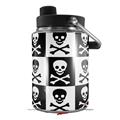 Skin Decal Wrap for Yeti Half Gallon Jug Skull Checkerboard - JUG NOT INCLUDED by WraptorSkinz