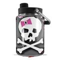 Skin Decal Wrap for Yeti Half Gallon Jug Pink Bow Skull - JUG NOT INCLUDED by WraptorSkinz
