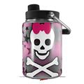 Skin Decal Wrap for Yeti Half Gallon Jug Princess Skull Heart Pink - JUG NOT INCLUDED by WraptorSkinz