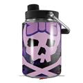 Skin Decal Wrap for Yeti Half Gallon Jug Purple Girly Skull - JUG NOT INCLUDED by WraptorSkinz