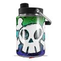 Skin Decal Wrap for Yeti Half Gallon Jug Cartoon Skull Rainbow - JUG NOT INCLUDED by WraptorSkinz