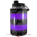 Skin Decal Wrap for Yeti 1 Gallon Jug Skull Stripes Purple - JUG NOT INCLUDED by WraptorSkinz