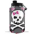 Skin Decal Wrap for Yeti 1 Gallon Jug Pink Bow Skull - JUG NOT INCLUDED by WraptorSkinz
