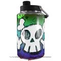 Skin Decal Wrap for Yeti 1 Gallon Jug Cartoon Skull Rainbow - JUG NOT INCLUDED by WraptorSkinz