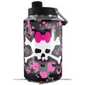 Skin Decal Wrap for Yeti 1 Gallon Jug Pink Bow Skull - JUG NOT INCLUDED by WraptorSkinz