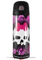 Skin Decal Wrap for Thermos Funtainer 16oz Bottle Pink Diamond Skull (BOTTLE NOT INCLUDED) by WraptorSkinz