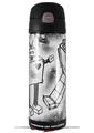 Skin Decal Wrap for Thermos Funtainer 16oz Bottle Robot Love (BOTTLE NOT INCLUDED) by WraptorSkinz