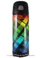 Skin Decal Wrap for Thermos Funtainer 16oz Bottle Rainbow Plaid (BOTTLE NOT INCLUDED) by WraptorSkinz
