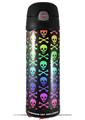 Skin Decal Wrap for Thermos Funtainer 16oz Bottle Skull and Crossbones Rainbow (BOTTLE NOT INCLUDED) by WraptorSkinz