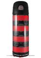 Skin Decal Wrap for Thermos Funtainer 16oz Bottle Skull Stripes Red (BOTTLE NOT INCLUDED) by WraptorSkinz