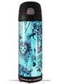 Skin Decal Wrap for Thermos Funtainer 16oz Bottle Scene Kid Sketches Blue (BOTTLE NOT INCLUDED) by WraptorSkinz