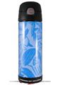 Skin Decal Wrap for Thermos Funtainer 16oz Bottle Skull Sketches Blue (BOTTLE NOT INCLUDED) by WraptorSkinz