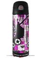 Skin Decal Wrap for Thermos Funtainer 16oz Bottle Pink Star Splatter (BOTTLE NOT INCLUDED) by WraptorSkinz