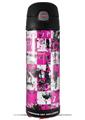 Skin Decal Wrap for Thermos Funtainer 16oz Bottle Pink Graffiti (BOTTLE NOT INCLUDED) by WraptorSkinz
