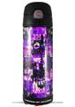 Skin Decal Wrap for Thermos Funtainer 16oz Bottle Purple Graffiti (BOTTLE NOT INCLUDED) by WraptorSkinz