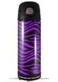 Skin Decal Wrap for Thermos Funtainer 16oz Bottle Purple Zebra (BOTTLE NOT INCLUDED) by WraptorSkinz