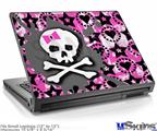 Laptop Skin (Small) - Pink Bow Skull