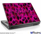 Laptop Skin (Small) - Pink Distressed Leopard