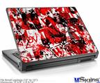 Laptop Skin (Small) - Red Graffiti