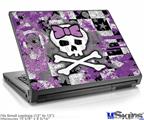 Laptop Skin (Small) - Princess Skull Purple