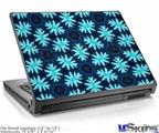 Laptop Skin (Small) - Abstract Floral Blue