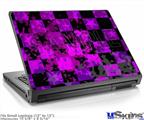 Laptop Skin (Small) - Purple Star Checkerboard