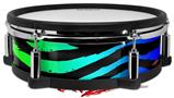 Skin Wrap works with Roland vDrum Shell PD-128 Drum Rainbow Zebra (DRUM NOT INCLUDED)