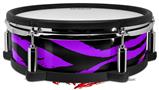 Skin Wrap works with Roland vDrum Shell PD-128 Drum Purple Zebra (DRUM NOT INCLUDED)