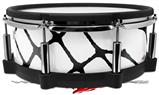 Skin Wrap works with Roland vDrum Shell PD-140DS Drum Ripped Fishnets (DRUM NOT INCLUDED)