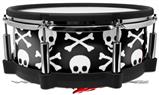 Skin Wrap works with Roland vDrum Shell PD-140DS Drum Skull and Crossbones Pattern (DRUM NOT INCLUDED)
