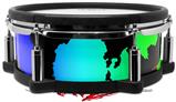 Skin Wrap works with Roland vDrum Shell PD-108 Drum Rainbow Leopard (DRUM NOT INCLUDED)