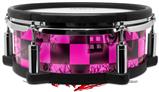 Skin Wrap works with Roland vDrum Shell PD-108 Drum Pink Checkerboard Sketches (DRUM NOT INCLUDED)