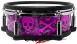 Skin Wrap works with Roland vDrum Shell PD-108 Drum Pink Skull Bones (DRUM NOT INCLUDED)
