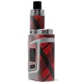 Skin Decal Wrap for Smok AL85 Alien Baby Red Plaid VAPE NOT INCLUDED