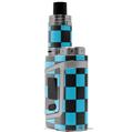 Skin Decal Wrap for Smok AL85 Alien Baby Checkers Blue VAPE NOT INCLUDED