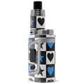 Skin Decal Wrap for Smok AL85 Alien Baby Hearts And Stars Blue VAPE NOT INCLUDED