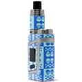 Skin Decal Wrap for Smok AL85 Alien Baby Skull And Crossbones Pattern Blue VAPE NOT INCLUDED