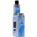 Skin Decal Wrap for Smok AL85 Alien Baby Skull Sketches Blue VAPE NOT INCLUDED