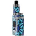Skin Decal Wrap for Smok AL85 Alien Baby Daisies Blue VAPE NOT INCLUDED