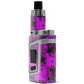 Skin Decal Wrap for Smok AL85 Alien Baby Purple Star Checkerboard VAPE NOT INCLUDED