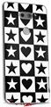 Skin Decal Wrap for LG V30 Hearts And Stars Black and White